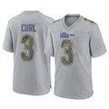 Parkc LA.Rams #3 Kam Curl Player Gray Atmosphere Fashion Home Game Stitched Jerseys
