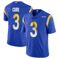 Parkc LA.Rams #3 Kam Curl Player Royal Limited Vapor Untouchable Home Game Stitched Jerseys