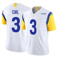 Parkc LA.Rams #3 Kam Curl Player White Limited Vapor F.U.S.E. Home Game Stitched Jerseys