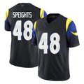 Parkc LA.Rams #48 Omar Speights Player Black Midnight Rivalries Collection Limited Home Game Stitched Jerseys