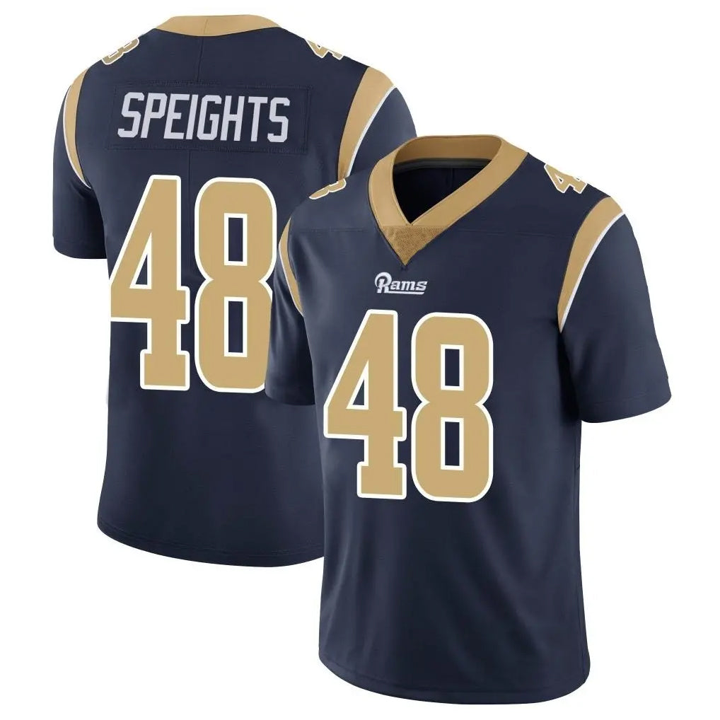 Parkc LA.Rams #48 Omar Speights Player Navy Limited Vapor Untouchable Home Game Stitched Jerseys