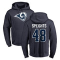 Parkc LA.Rams #48 Omar Speights Player Navy Pullover Hoodie Limited Game Stitched Jerseys