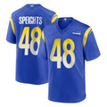 Parkc LA.Rams #48 Omar Speights Player Royal Home Game Stitched Jerseys