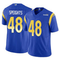 Parkc LA.Rams #48 Omar Speights Player Royal Limited Vapor F.U.S.E. Home Game Stitched Jerseys