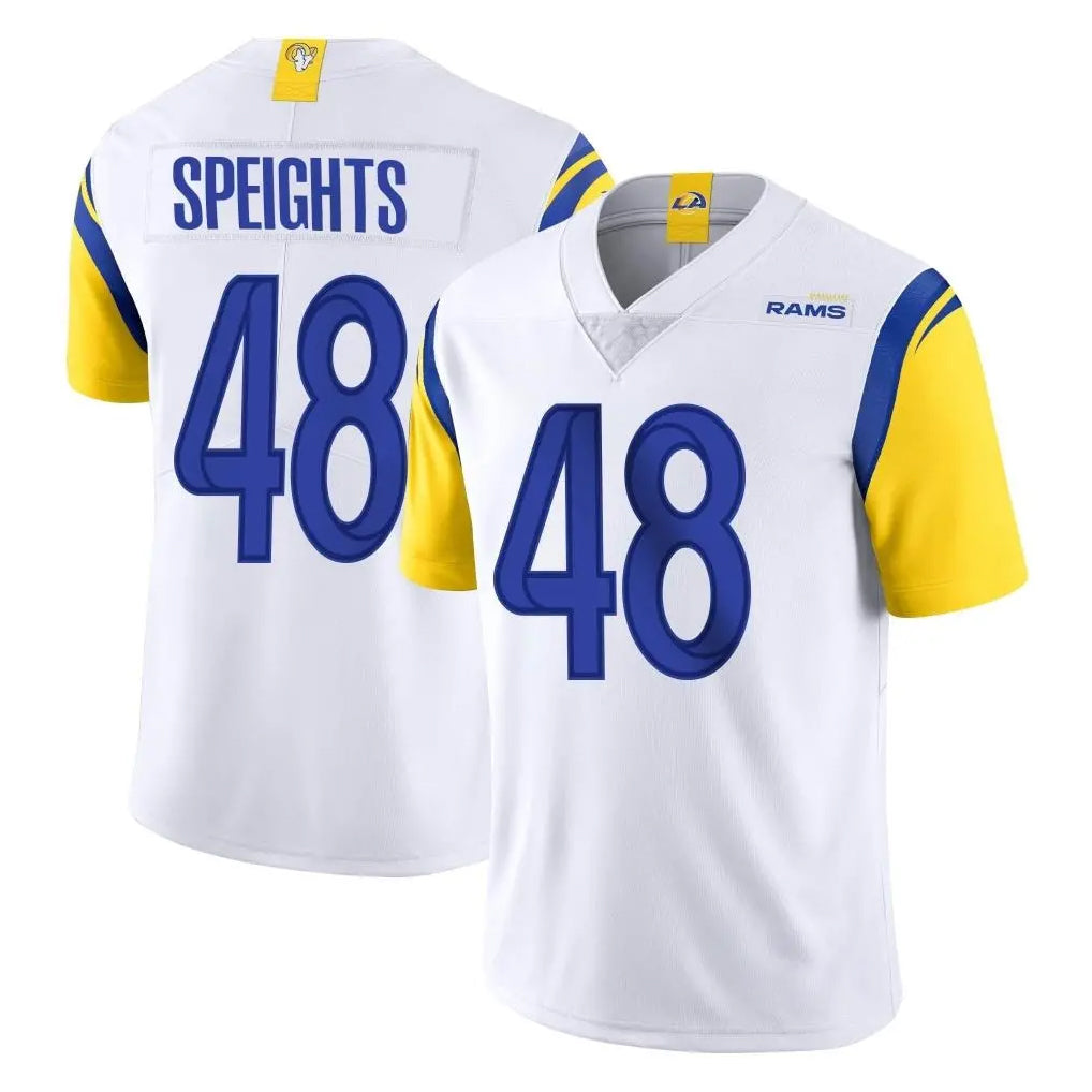 Parkc LA.Rams #48 Omar Speights Player White Limited Vapor Untouchable Home Game Stitched Jerseys