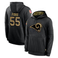 Parkc LA.Rams #55 Braden Fiske Player Black Salute to Service Hoodies Limited Game Stitched Jerseys