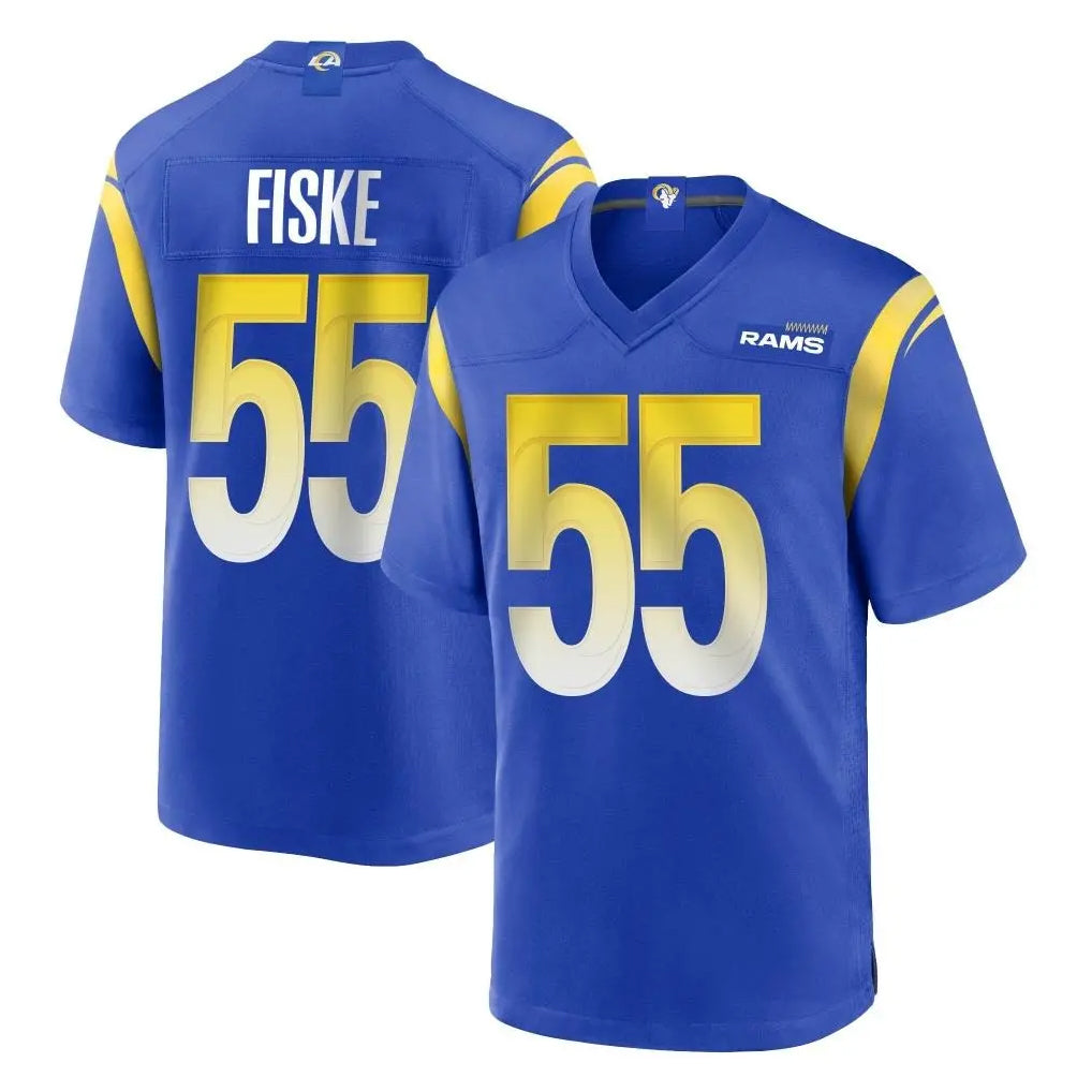 Parkc LA.Rams #55 Braden Fiske Player Royal Home Game Stitched Jerseys