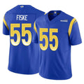 Parkc LA.Rams #55 Braden Fiske Player Royal Limited Vapor F.U.S.E. Home Game Stitched Jerseys