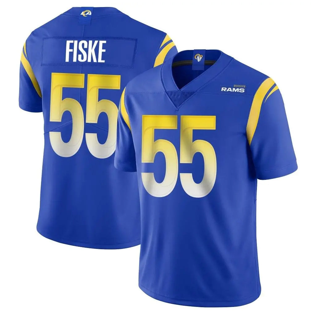 Parkc LA.Rams #55 Braden Fiske Player Royal Limited Vapor Untouchable Home Game Stitched Jerseys