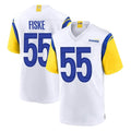 Parkc LA.Rams #55 Braden Fiske Player White Home Game Stitched Jerseys