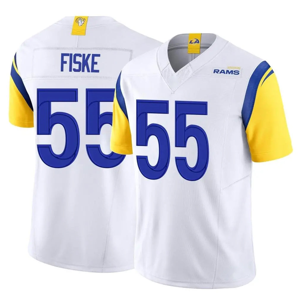 Parkc LA.Rams #55 Braden Fiske Player White Limited Vapor F.U.S.E. Home Game Stitched Jerseys