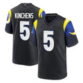 Parkc LA.Rams #5 Kamren Kinchens Player Black Midnight Rivalries Collection Home Game Stitched Jerseys