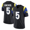 Parkc LA.Rams #5 Kamren Kinchens Player Black Midnight Rivalries Collection Limited Home Game Stitched Jerseys