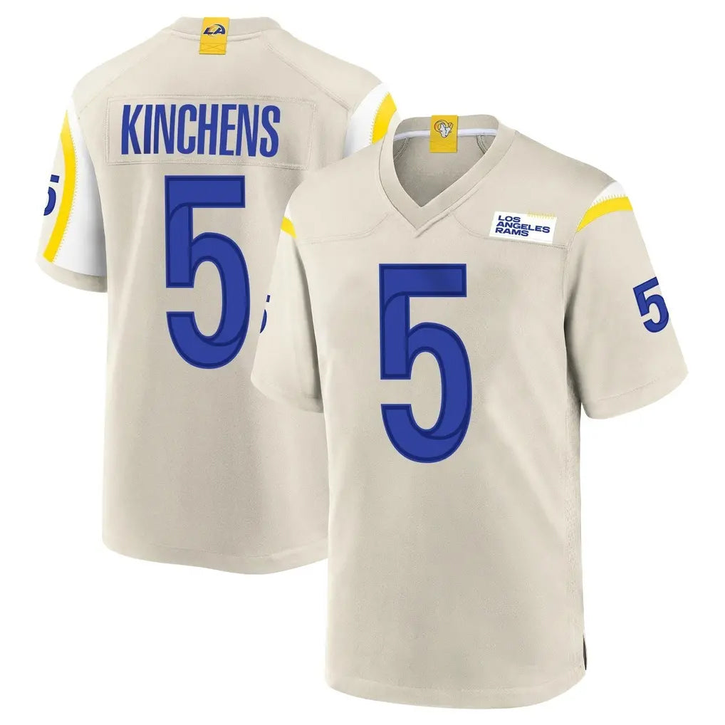 Parkc LA.Rams #5 Kamren Kinchens Player Bone Home Game Stitched Jerseys