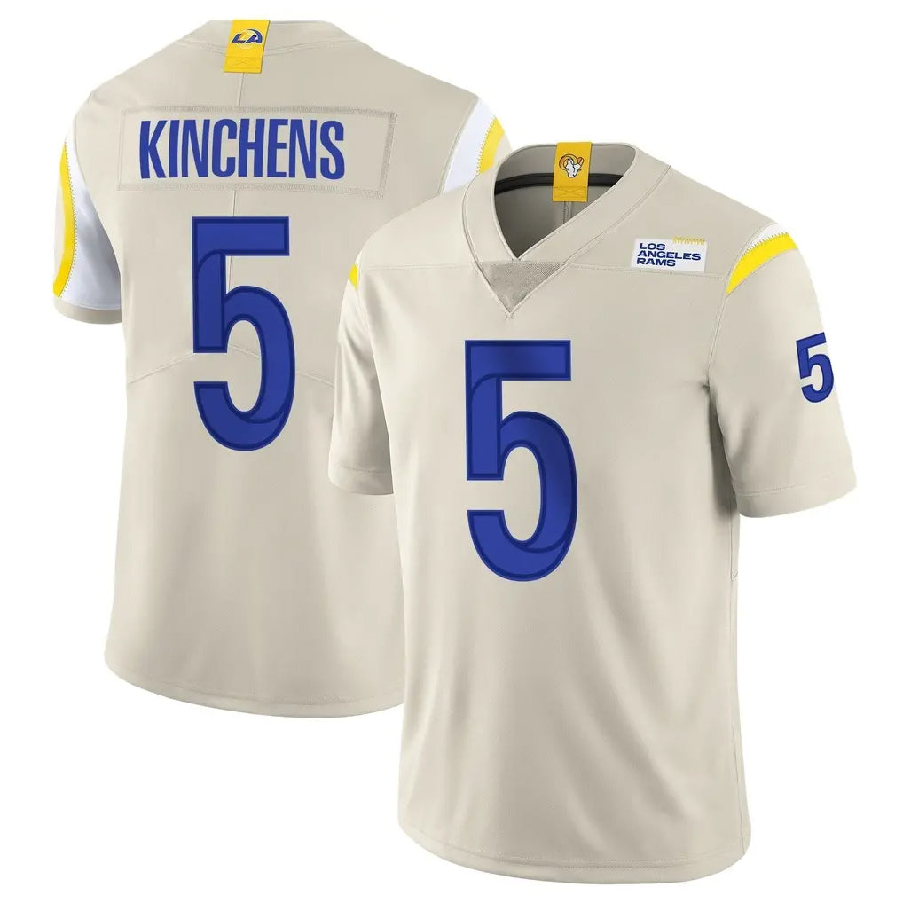 Parkc LA.Rams #5 Kamren Kinchens Player Bone Limited Vapor Home Game Stitched Jerseys