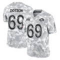 Parkc LA.Rams #69 Kevin Dotson Player Arctic Camo Salute To Service Limited Game Stitched Jerseys