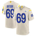 Parkc LA.Rams #69 Kevin Dotson Player Bone Home Game Stitched Jerseys