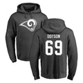 Parkc LA.Rams #69 Kevin Dotson Player Gray Pullover Hoodie Limited Game Stitched Jerseys
