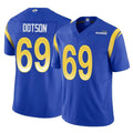 Parkc LA.Rams #69 Kevin Dotson Player Royal Limited Vapor F.U.S.E. Home Game Stitched Jerseys