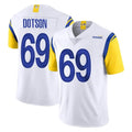 Parkc LA.Rams #69 Kevin Dotson Player White Limited Vapor Untouchable Home Game Stitched Jerseys