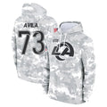Parkc LA.Rams #73 Steve Avila Player Arctic Camo Salute to Service Hoodies Limited Game Stitched Jerseys