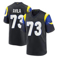 Parkc LA.Rams #73 Steve Avila Player Black Midnight Rivalries Collection Home Game Stitched Jerseys