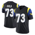Parkc LA.Rams #73 Steve Avila Player Black Midnight Rivalries Collection Limited Home Game Stitched Jerseys