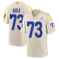 Parkc LA.Rams #73 Steve Avila Player Bone Home Game Stitched Jerseys