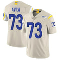 Parkc LA.Rams #73 Steve Avila Player Bone Limited Vapor Home Game Stitched Jerseys