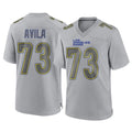 Parkc LA.Rams #73 Steve Avila Player Gray Atmosphere Fashion Home Game Stitched Jerseys