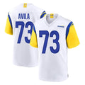 Parkc LA.Rams #73 Steve Avila Player White Home Game Stitched Jerseys