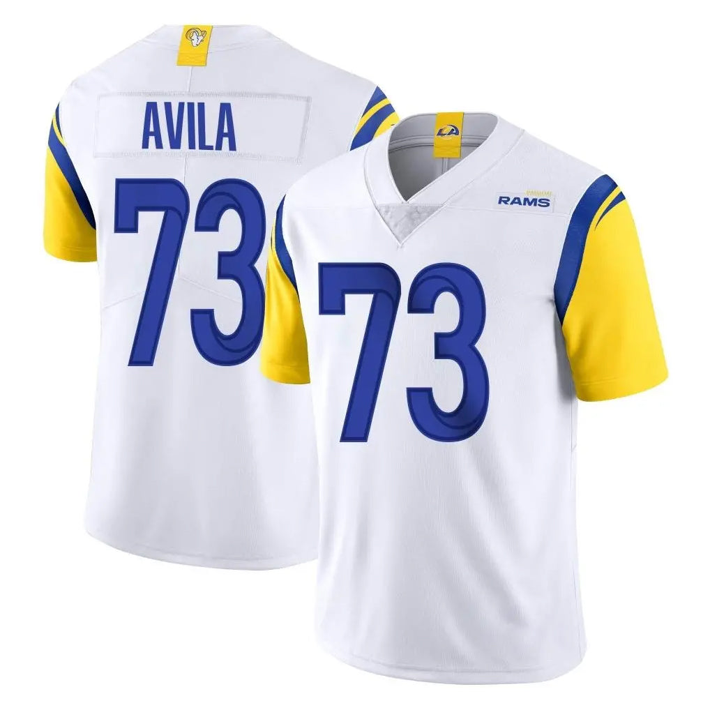 Parkc LA.Rams #73 Steve Avila Player White Limited Vapor Untouchable Home Game Stitched Jerseys