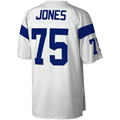 Parkc LA.Rams #75 Deacon Jones Mitchell & Ness White Legacy Replica Stitched Puhic Jersey