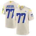 Parkc LA.Rams #77 Alaric Jackson Player Bone Home Game Stitched Jerseys