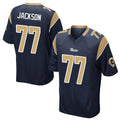 Parkc LA.Rams #77 Alaric Jackson Player Navy Home Game Stitched Jerseys