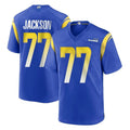 Parkc LA.Rams #77 Alaric Jackson Player Royal Home Game Stitched Jerseys