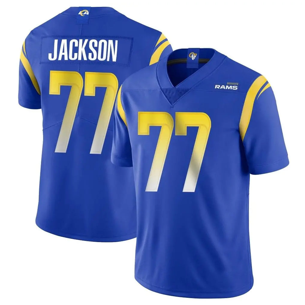 Parkc LA.Rams #77 Alaric Jackson Player Royal Limited Vapor Untouchable Home Game Stitched Jerseys