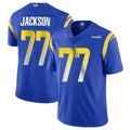 Parkc LA.Rams #77 Alaric Jackson Player Royal Limited Vapor Untouchable Home Game Stitched Jerseys