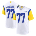 Parkc LA.Rams #77 Alaric Jackson Player White Home Game Stitched Jerseys