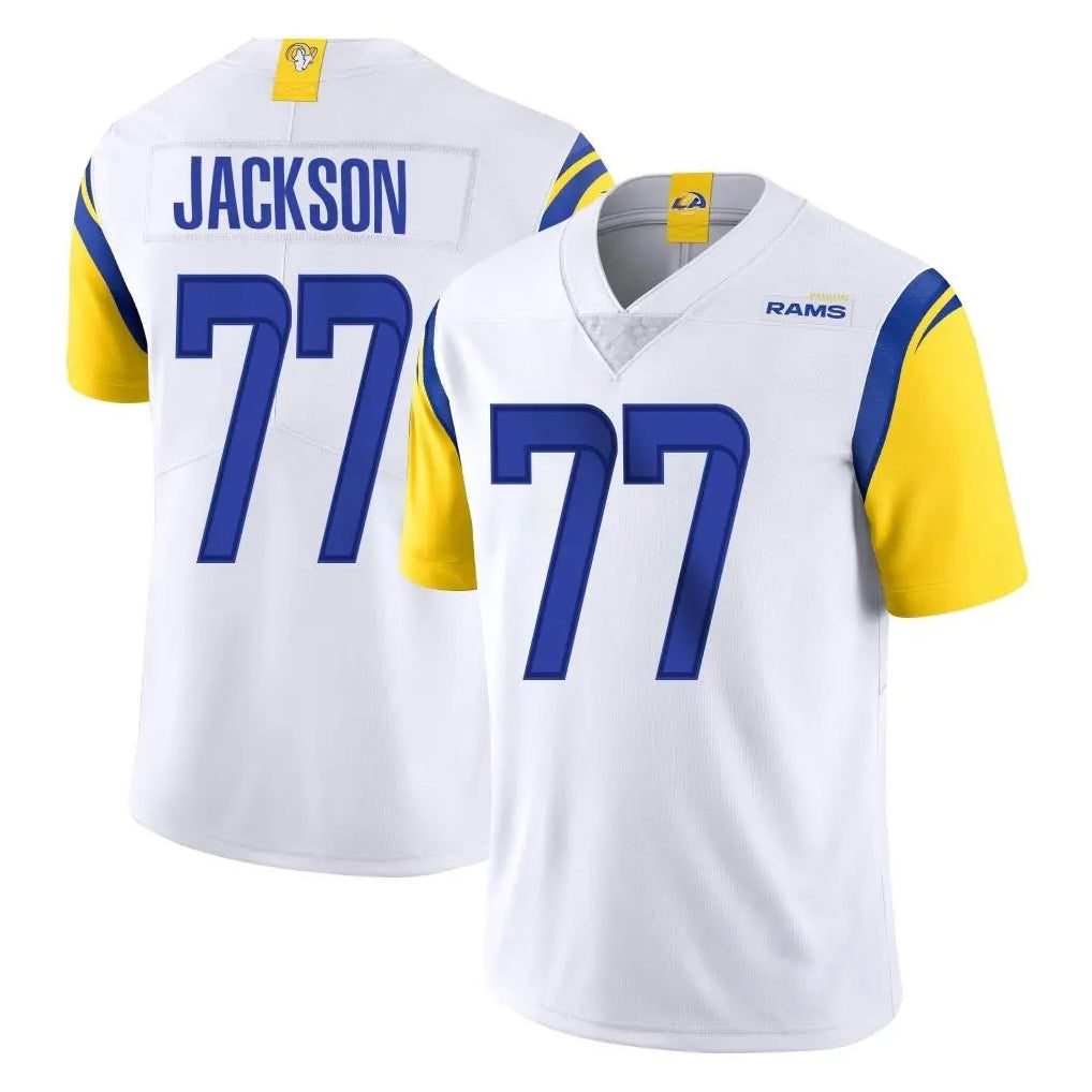 Parkc LA.Rams #77 Alaric Jackson Player White Limited Vapor Untouchable Home Game Stitched Jerseys