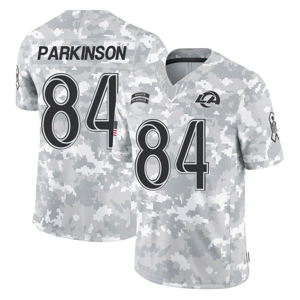 Parkc LA.Rams #84 Colby Parkinson Player Arctic Camo Salute To Service Limited Game Stitched Jerseys