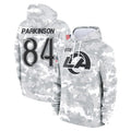 Parkc LA.Rams #84 Colby Parkinson Player Arctic Camo Salute to Service Hoodies Limited Game Stitched Jerseys