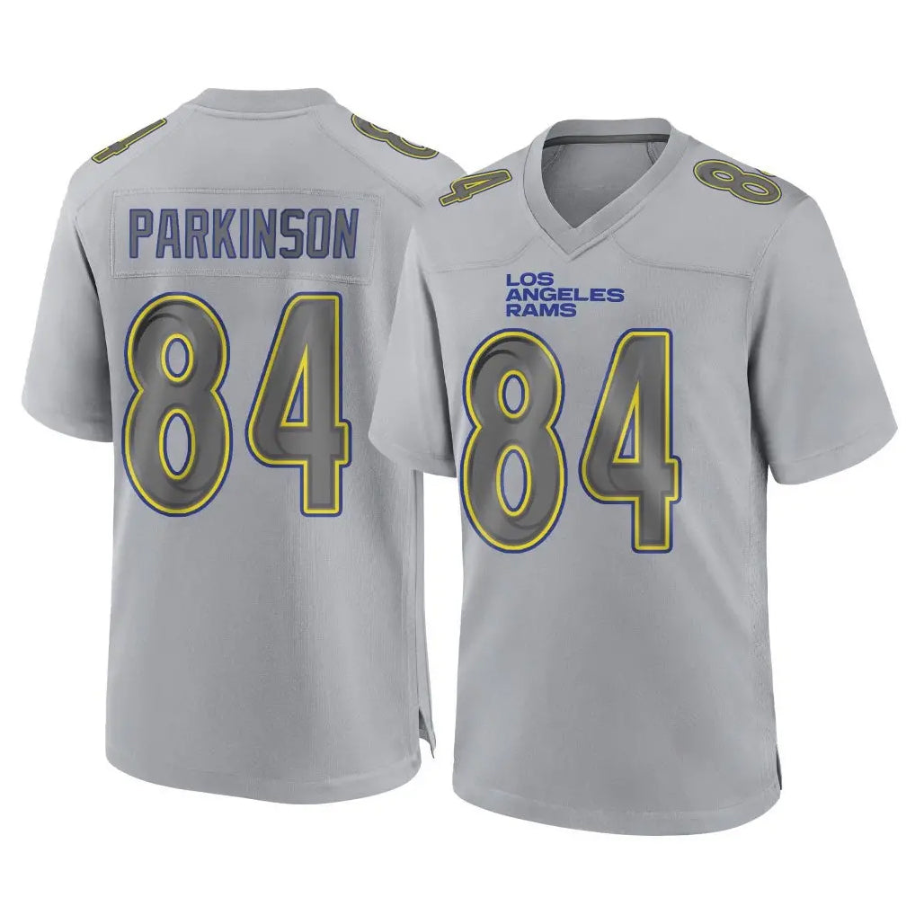 Parkc LA.Rams #84 Colby Parkinson Player Gray Atmosphere Fashion Home Game Stitched Jerseys