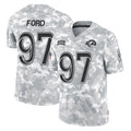 Parkc LA.Rams #97 Poona Ford Player Arctic Camo Salute To Service Limited Game Stitched Jerseys