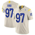 Parkc LA.Rams #97 Poona Ford Player Bone Limited Vapor Home Game Stitched Jerseys