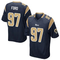 Parkc LA.Rams #97 Poona Ford Player Navy Home Game Stitched Jerseys