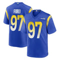 Parkc LA.Rams #97 Poona Ford Player Royal Home Game Stitched Jerseys