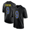 Parkc LA.Rams #9 Matthew Stafford Player Black Fashion Limited Home Game Stitched Jerseys