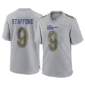 Parkc LA.Rams #9 Matthew Stafford Player Gray Atmosphere Fashion Home Game Stitched Jerseys