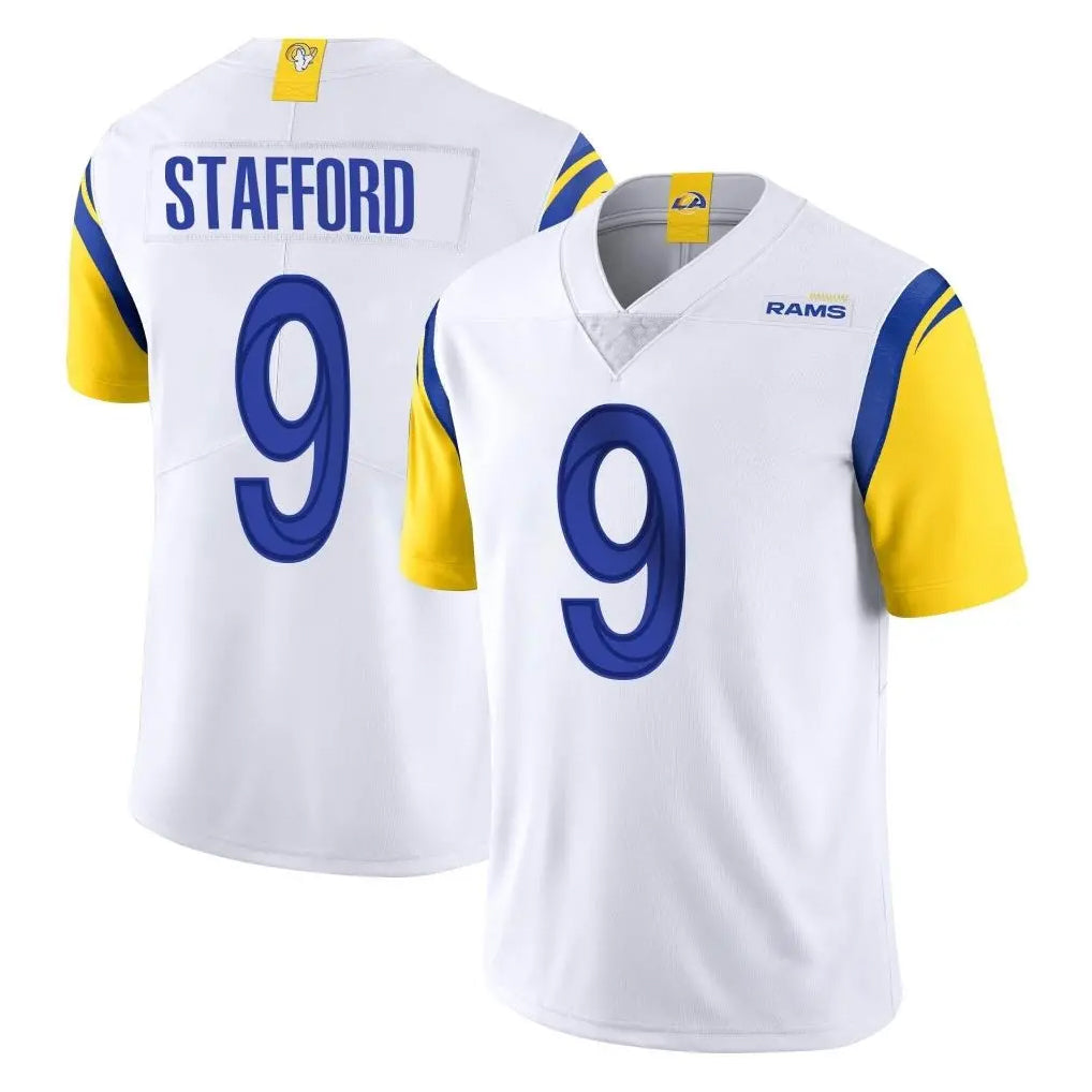Parkc LA.Rams #9 Matthew Stafford Player White Limited Vapor Untouchable Home Game Stitched Jerseys